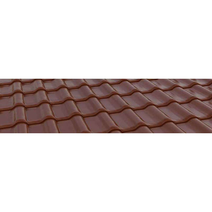 Керамическая черепица Braas Рубин 11V Глазурь каштан